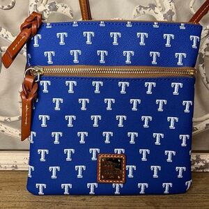 Dooney Bourke MLB Texas Rangers double zip Crossbody purse